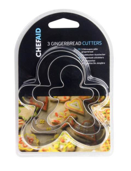 Chef Aid 3Pc Gingerbread Cutters